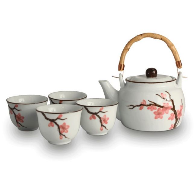 Conjunto de chá. Modelo: "Sakura" 5pc.