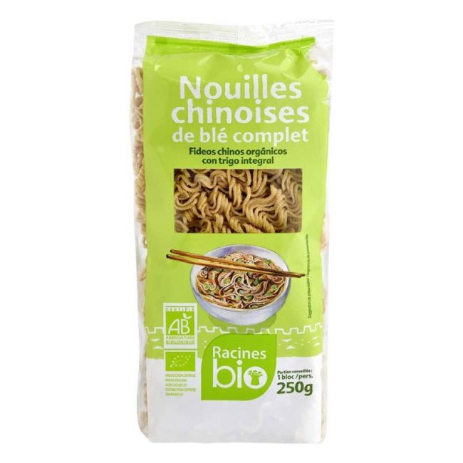 Fideos chineses orgânicos com Integral BIO Trigo (RACINES BIO) 250g