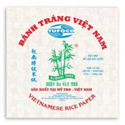 22cm Papel de arroz quadrado (BAMBOO TREE-TUFOCO) 340g