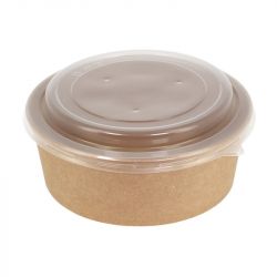 Recipientes + Tampa Kraft (Q2) 1000ml 50un