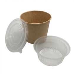 Embalagem + Tapas + Embalagem de Kraft Divisor (R1) 1000ml 50un