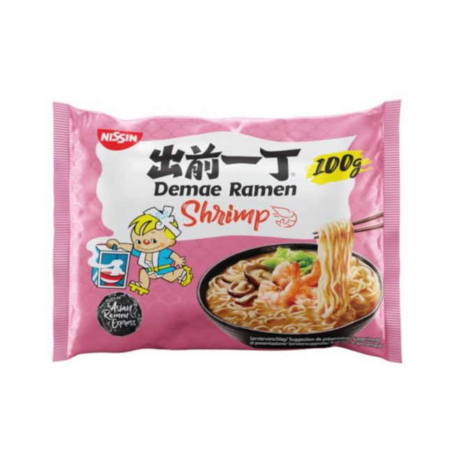 Macarrão Demae Ramen Camarão instantâneo (NISSIN) 100g