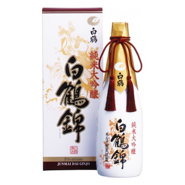 Sake Nishiki Junmai Dai Ginjo Premium (HAKUTSURU) 720ml (Alc.15.5%)