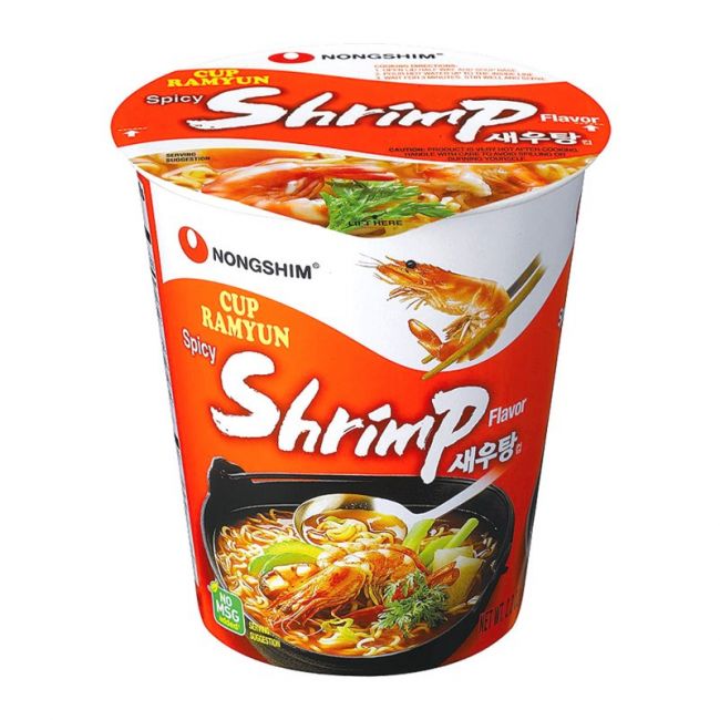 Tallarin (NONG SHIM).Udon.Sabor gambas 62 g