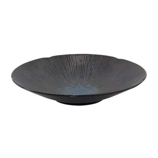 Placa redonda profunda. Modelo: "Sky blue..
