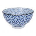 Cueco 12x6.5cm. Modelo: "Blanco-azul- Flores"