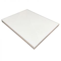 Mesa quadrada de poliéster. Medição: 50x40x3cm