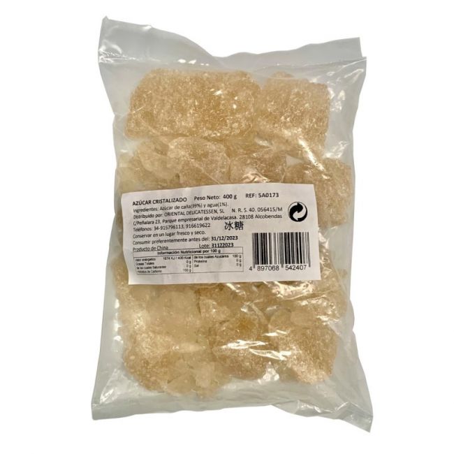 400g de açúcar de cristal amarelo