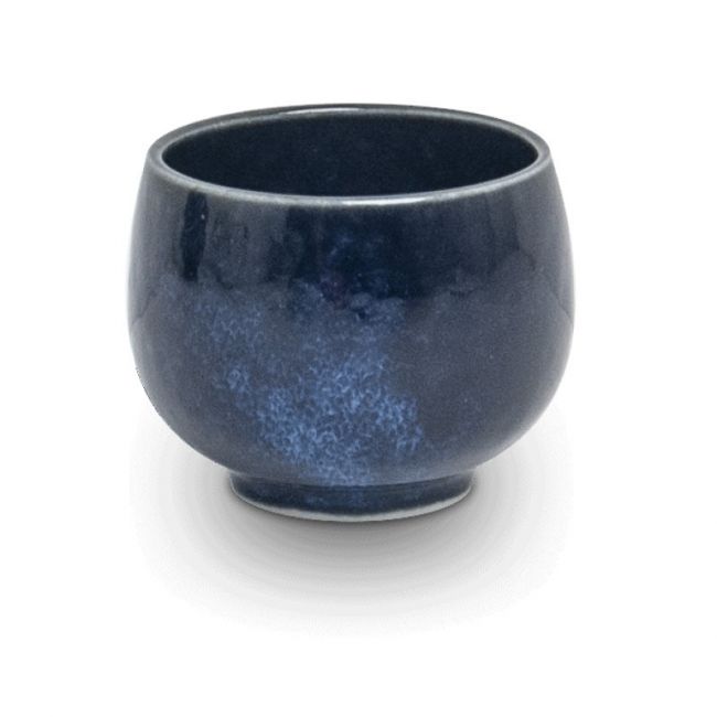 Taça para saquê em porcelana "Soshun azul" 4cm