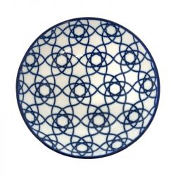 Prato para molho 9,5cm.Modelo:."estrela azul".