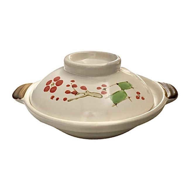 Caçarola Branca Decorada 19cm.