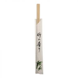 Palitos de bambu com forro 24 cm.100 pares