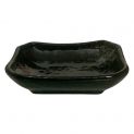 Molheira retangular funda 9x6cm Porcelana "Preto-Cinza"