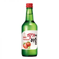 Vinho Soju sabor morango coreano (JINRO) 350ml (Alc.16.9%)