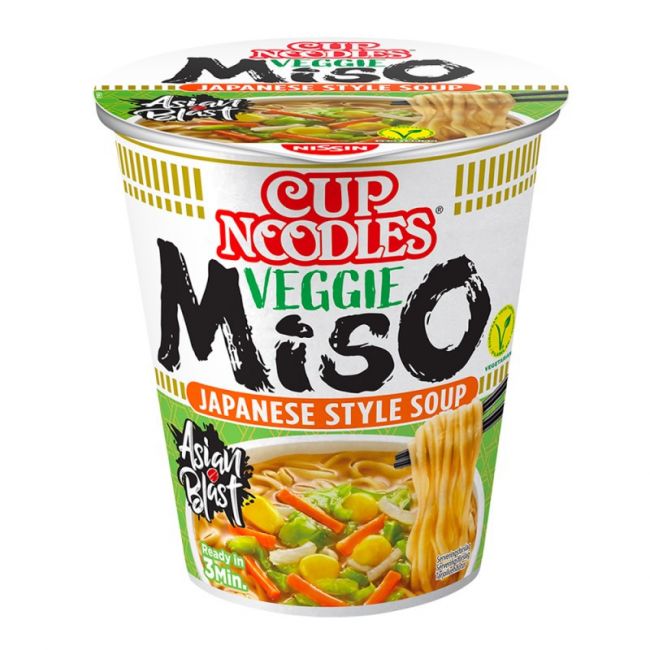 Taça de Tallarín Miso Veggie (NISSIN) 67g