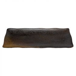 Placa retangular 28x11cm Porcelana "Kurobizenfuki"