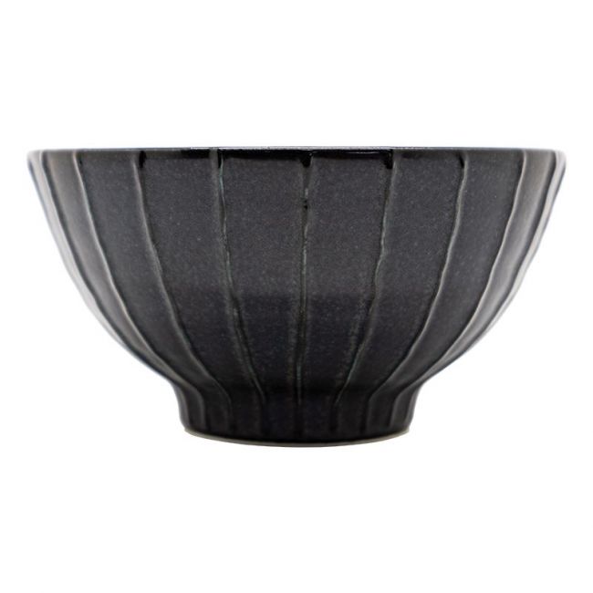 TAÇA 16x8,5CM.PORC."listras de grafite"
