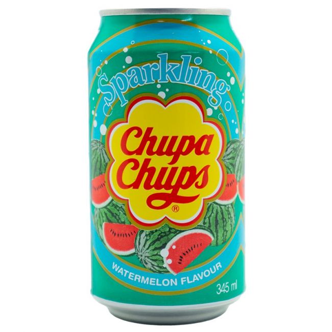 Refrigerante sabor melancia (CHUPA CHUPS) C/24x345ml
