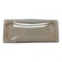 Recipiente retangular com tampa (23x10cm) ECO Bagazo 50un
