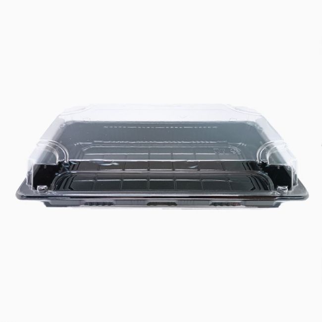 Embalagem retangular com tampa (21x13CM) Preto 50 unidades