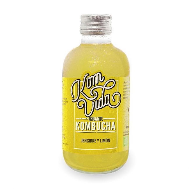 Bebida orgânica de kombuchá de gengibre (VITAE) 250ml