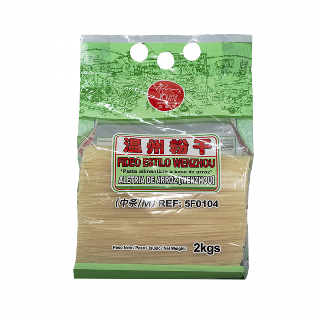 Macarrão de arroz estilo Wenzhou M (CERVOS) 2kg