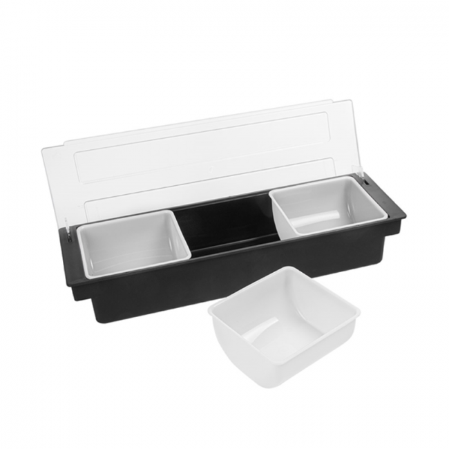 Dispensador de transporte três compartimentos (49.5x15,7x9CM)