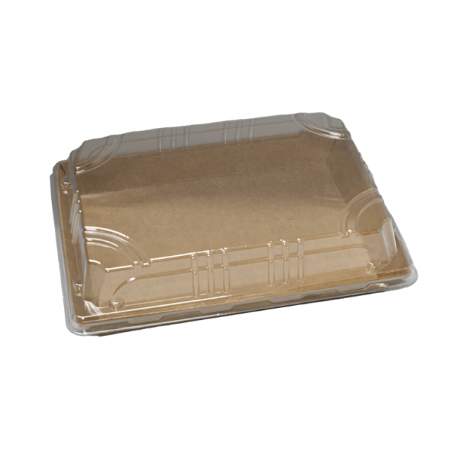 Invadir kraft retangular com tampa (16x11cm)