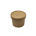 Embalagem kraft com tampa de sopa (350ml)