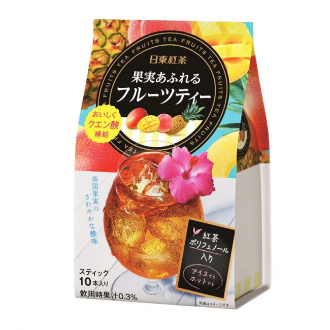 Bebida de chá de frutas 10 pcs (NITTO) 85g