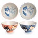Cuenco Shiba rosa / azul12x6.5cm)