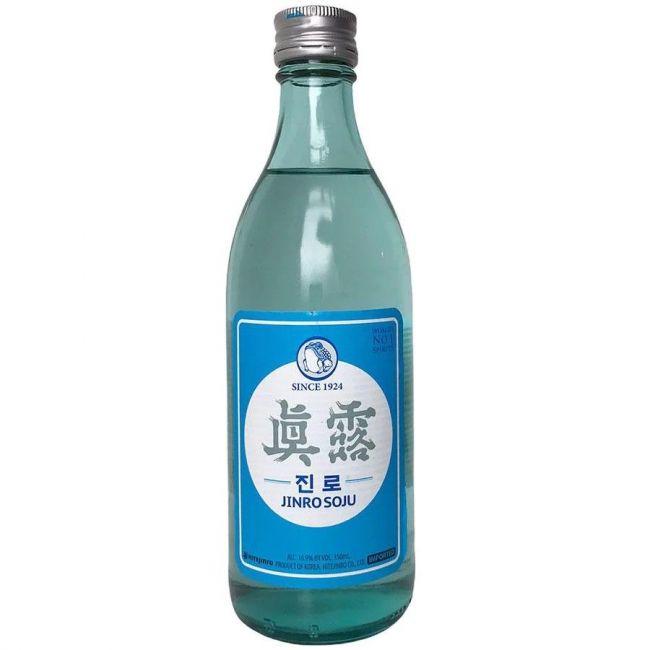 Vinho soju koreano (JINRO) 350ml