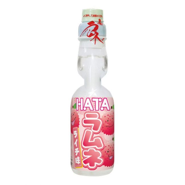 Lychee de bebida de gás (HATA RAMUNE) 200ml