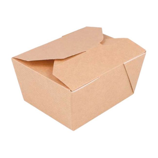 Caixas Americanas Para Microondas 780ML Kraft 50 unidades.