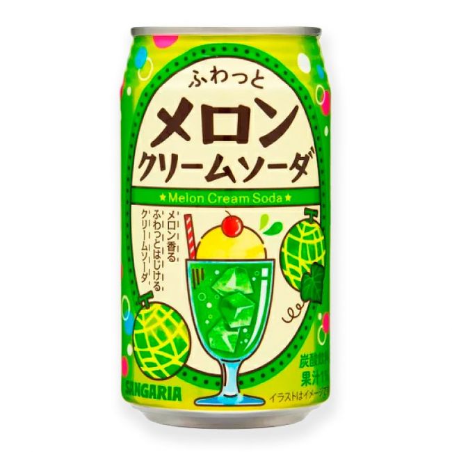 Bebida de cremoso Melon sabor de refrigerante (SANGARIA) 350ml