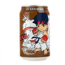 Beber com sabor a gás chá vermelho e maçã (OCEAN BOMB) 330ml