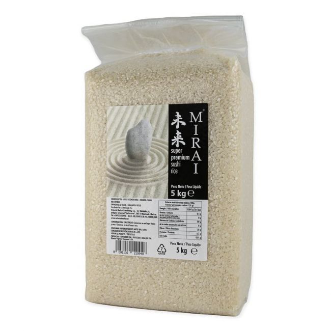 Super arroz sushi preto premium (MIRAI) 5kg