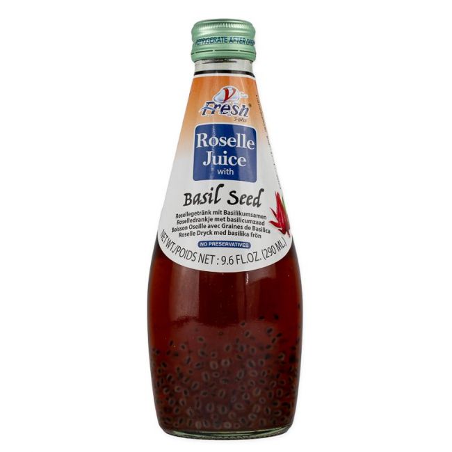 Bebida de pitaya com sementes de manjericão (V-FRESH) 290ml