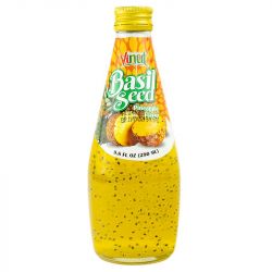 Bebidas de sementes de manjericão abacaxi