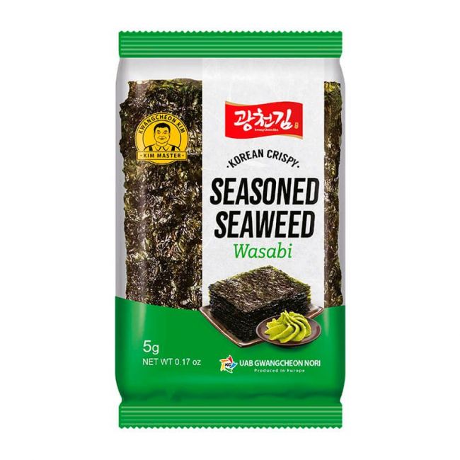 Lanche de Algas Temperadas Wasabi (KWANGGCHEON KIM) 5g