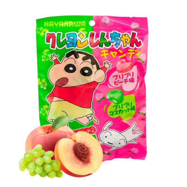Doces Sabor Uva e Pêssego Shin Chan (HAYAKAWA) 80g