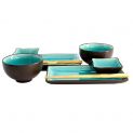 Conjunto de mesa de porcelana verde