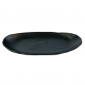 Prato oval 28,5x14CM."preto fosco"