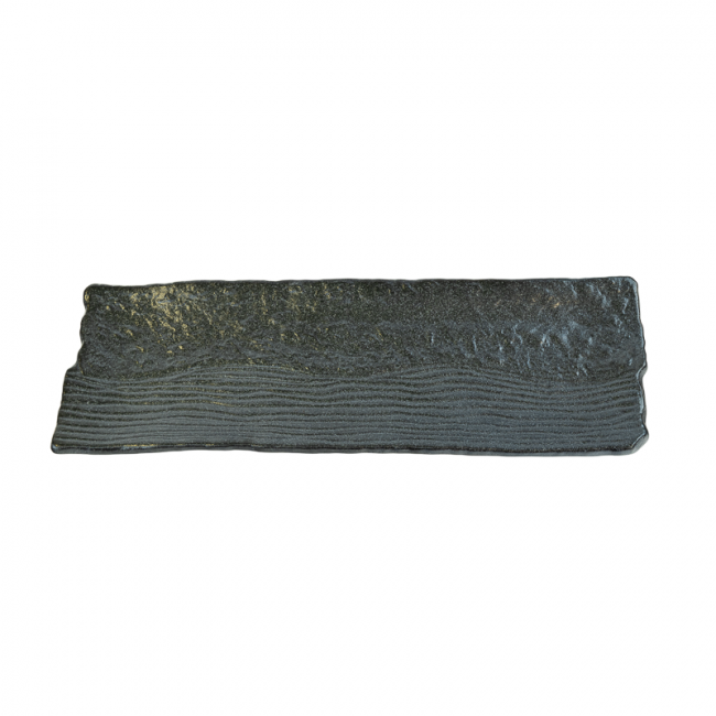 Placa retangular 33x10,5CM."grafite"
