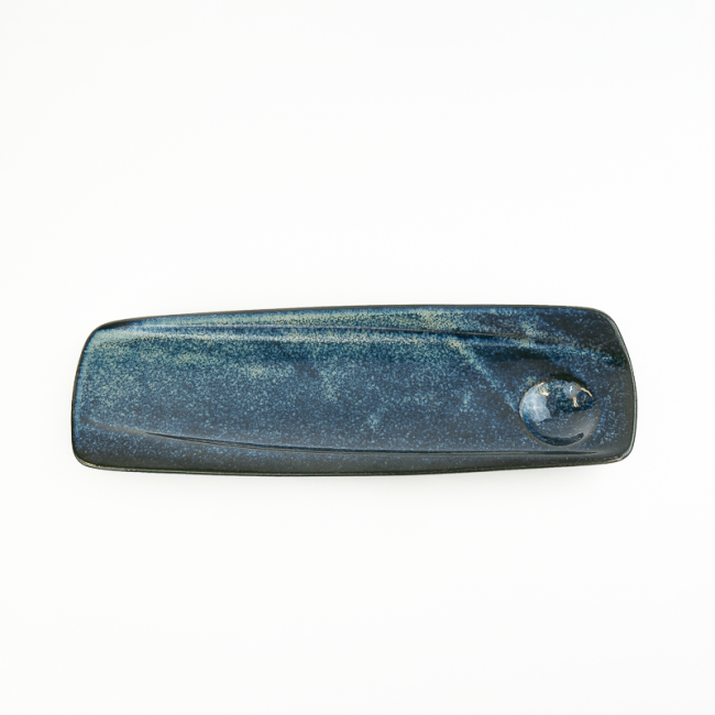 Placa retangular 32x10,5CM."cobalto"