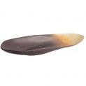 Porcelana retangular Plato "Edo Brown" (46x17.5cm)
