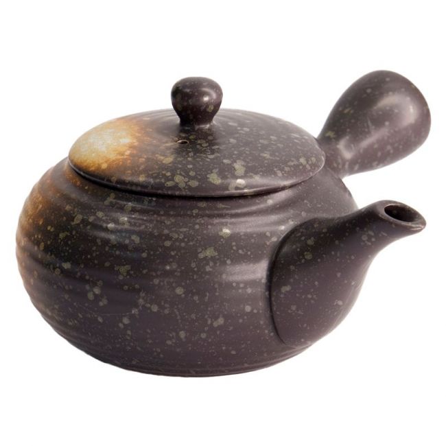 Bule de Porcelana com Asa "Cinza Prateado" (450ml)