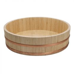 Hangiri bambu para sushi...