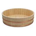 Hangiri bambu para sushi 60x16cm - anel de cobre