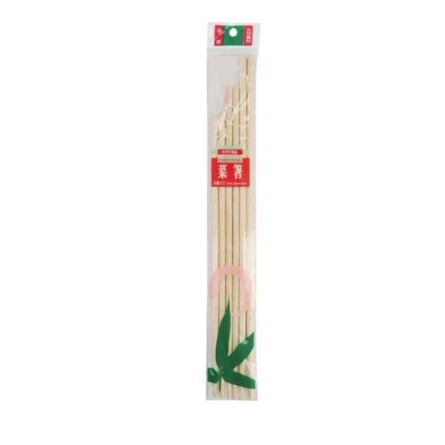 Conjunto de 3 pares de varas de bambu para cozinhar 27-30-33cm